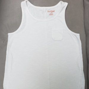 Cat & Jack White Girls Tank  Size L